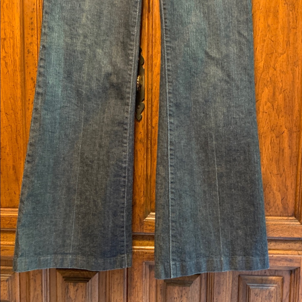 GAP Long And Lean Wide leg Dress Jeans Size 6 - Picture 4 of 7